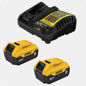 2-Pack DEWALT 20V MAX Lithium-Ion 5.0Ah Batteries