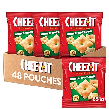 Select Accounts: 48-Pk 1.5-Oz Cheez-It Cheese Crackers (White Cheddar)
