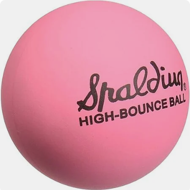 Spalding Spaldeen 2.5" High-Bounce Rubber Ball (Pink)