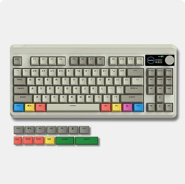 Womier M87 Pro 75% Wireless Mechanical Keyboard w/ OLED Display & Knob (Grey) $64.99 + Free Shipping